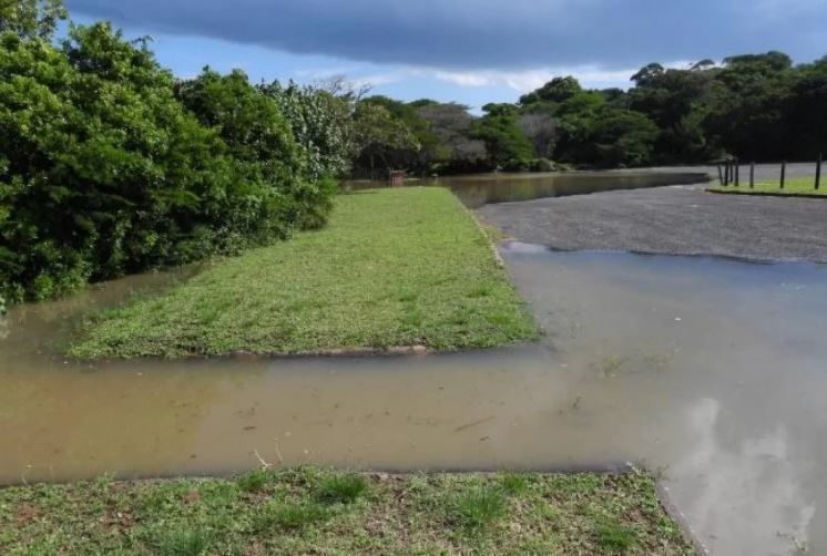 iSimangaliso Wetland Park estuarine system water has dropped.